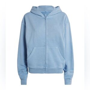 SKIMS French Terry Zip Hoodie in Blue Bell (Size M)